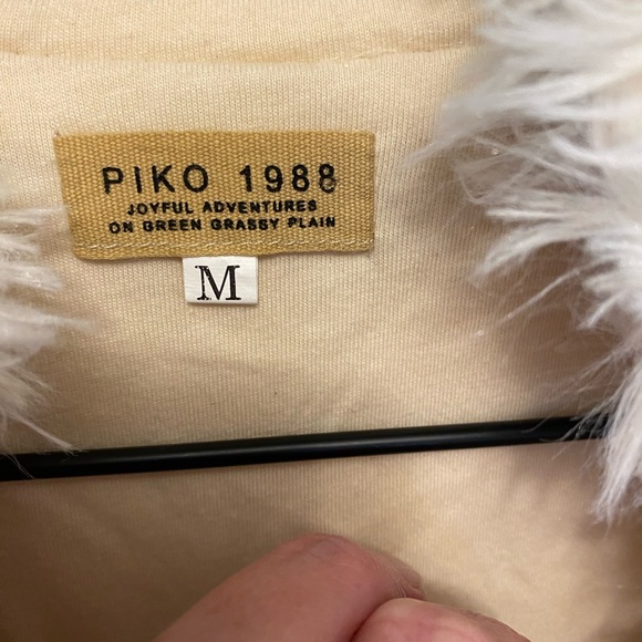 PIKO 1988 Soft Fuzzy Faux Fur Best with Hood M - Picture 10 of 10